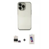 MARSİLYAN™- iPhone 14 Pro Max Kılıf Vadi Minimal - Siyah Joko 5D Cam + Bilvis Titan Kamera Lens - GD