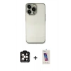 MARSİLYAN™- iPhone 14 Pro Max Kılıf Vadi Minimal - Siyah Joko 5D Cam + PVD Metal Kamera Lens - TU