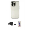 MARSİLYAN™- iPhone 14 Pro Max Kılıf Vadi Minimal - Siyah Joko 5D Cam + Raze Metal Kamera Lens - GS