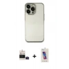 MARSİLYAN™- iPhone 14 Pro Max Kılıf Vadi Minimal - Siyah Joko 5D Cam + Siyah Bilvis Titan Kamera Lens