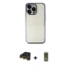 MARSİLYAN™- iPhone 14 Pro Max Kılıf Vadi Minimal - Siyah Joko Magic 5D Hayalet Cam + Raze Metal Kamera Lens - GD