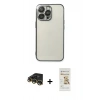 MARSİLYAN™- iPhone 14 Pro Max Kılıf Vadi Minimal - Siyah Mat Seramik Nano Ekran Koruyucu + Raze Metal Kamera Lens - GD