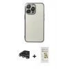MARSİLYAN™- iPhone 14 Pro Max Kılıf Vadi Minimal - Siyah Mat Seramik Nano Ekran Koruyucu + Raze Metal Kamera Lens - GS