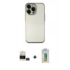 MARSİLYAN™- iPhone 14 Pro Max Kılıf Vadi Minimal - Siyah Polymer Nano Ekran Koruyucu + Bilvis Titan Kamera Lens - GS