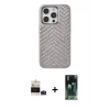 MARSİLYAN™- iPhone 14 Pro Max Kılıf Vadi Özel Seri - Şeffaf 360 Full Body Arka Koruyucu + Bilvis Titan Kamera Lens - DNMR