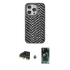 MARSİLYAN™- iPhone 14 Pro Max Kılıf Vadi Özel Seri - Şeffaf 360 Full Body Arka Koruyucu + Raze Metal Kamera Lens - GD