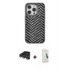 MARSİLYAN™- iPhone 14 Pro Max Kılıf Vadi Özel Seri - Şeffaf Pasifik Cam Ekran Koruyucu + Raze Metal Kamera Lens - GS