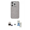 MARSİLYAN™- iPhone 14 Pro Max Kılıf Vadi Özel Seri - Şeffaf Royal Nano Ekran Koruyucu + Bilvis Titan Kamera Lens - DNMR