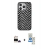 MARSİLYAN™- iPhone 14 Pro Max Kılıf Vadi Özel Seri - Şeffaf Royal Nano Ekran Koruyucu + Bilvis Titan Kamera Lens - DNMR