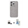 MARSİLYAN™- iPhone 14 Pro Max Kılıf Vadi Özel Seri - Şeffaf Royal Nano Ekran Koruyucu + Bilvis Titan Kamera Lens - GD