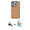 MARSİLYAN™- iPhone 14 Pro Max Kılıf Vadi Özel Seri - Şeffaf Royal Nano Ekran Koruyucu + Gümüş Bilvis Titan Kamera Lens
