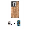 MARSİLYAN™- iPhone 14 Pro Max Kılıf Vadi Özel Seri - Siyah 18D Cam Ekran Koruyucu + Bilvis Titan Kamera Lens - DNMR
