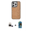 MARSİLYAN™- iPhone 14 Pro Max Kılıf Vadi Özel Seri - Siyah 18D Cam Ekran Koruyucu + Siyah Bilvis Titan Kamera Lens