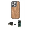 MARSİLYAN™- iPhone 14 Pro Max Kılıf Vadi Özel Seri - Siyah 360 Mat Full Body Arka Koruyucu + Raze Metal Kamera Lens - GD