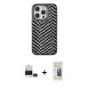 MARSİLYAN™- iPhone 14 Pro Max Kılıf Vadi Özel Seri - Siyah 6D Mat Seramik Hayalet Nano Ekran Koruyucu + Bilvis Titan Kamera Lens - GD