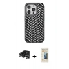 MARSİLYAN™- iPhone 14 Pro Max Kılıf Vadi Özel Seri - Siyah 6D Mat Seramik Hayalet Nano Ekran Koruyucu + Raze Metal Kamera Lens - GS