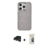 MARSİLYAN™- iPhone 14 Pro Max Kılıf Vadi Özel Seri - Siyah 6D Mat Seramik Hayalet Nano Ekran Koruyucu + Raze Metal Kamera Lens - GS