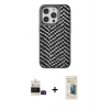 MARSİLYAN™- iPhone 14 Pro Max Kılıf Vadi Özel Seri - Siyah 6D Mat Seramik Hayalet Nano Ekran Koruyucu + Bilvis Titan Kamera Lens - SH