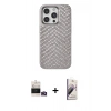 MARSİLYAN™- iPhone 14 Pro Max Kılıf Vadi Özel Seri - Siyah Bilvis 3D Mat Cam Ekran Koruyucu + Bilvis Titan Kamera Lens - GD