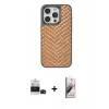 MARSİLYAN™- iPhone 14 Pro Max Kılıf Vadi Özel Seri - Siyah Bilvis 3D Mat Cam Ekran Koruyucu + Bilvis Titan Kamera Lens - SH
