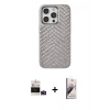 MARSİLYAN™- iPhone 14 Pro Max Kılıf Vadi Özel Seri - Siyah Bilvis 3D Mat Cam Ekran Koruyucu + Bilvis Titan Kamera Lens - DNMR