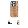 MARSİLYAN™- iPhone 14 Pro Max Kılıf Vadi Özel Seri - Siyah Bilvis 3D Mat Cam Ekran Koruyucu + Bilvis Titan Kamera Lens - GS