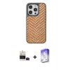 MARSİLYAN™- iPhone 14 Pro Max Kılıf Vadi Özel Seri - Siyah Bilvis 5in1 3D Magic Cam Ekran Koruyucu + Bilvis Titan Kamera Lens - SH