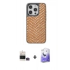 MARSİLYAN™- iPhone 14 Pro Max Kılıf Vadi Özel Seri - Siyah Bilvis 5in1 5D Magic Hayalet Cam Ekran Koruyucu + Bilvis Titan Kamera Lens - GD