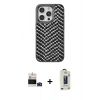 MARSİLYAN™- iPhone 14 Pro Max Kılıf Vadi Özel Seri - Siyah Bilvis Hayalet Cam Ekran Koruyucu + Bilvis Titan Kamera Lens - DNMR