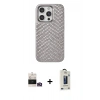 MARSİLYAN™- iPhone 14 Pro Max Kılıf Vadi Özel Seri - Siyah Bilvis Hayalet Cam Ekran Koruyucu + Bilvis Titan Kamera Lens - GD