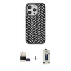 MARSİLYAN™- iPhone 14 Pro Max Kılıf Vadi Özel Seri - Siyah Bilvis Hayalet Cam Ekran Koruyucu + Bilvis Titan Kamera Lens - SH