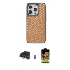 MARSİLYAN™- iPhone 14 Pro Max Kılıf Vadi Özel Seri - Siyah Buffer Cam Ekran Koruyucu + Gümüş Raze Metal Kamera Lens