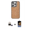MARSİLYAN™- iPhone 14 Pro Max Kılıf Vadi Özel Seri - Siyah Buffer Hayalet Cam Ekran Koruyucu + Bilvis Titan Kamera Lens - GS