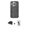 MARSİLYAN™- iPhone 14 Pro Max Kılıf Vadi Özel Seri - Siyah Joko 5D Cam + Raze Metal Kamera Lens - GS