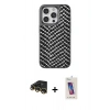 MARSİLYAN™- iPhone 14 Pro Max Kılıf Vadi Özel Seri - Siyah Joko 5D Cam + Raze Metal Kamera Lens - GD