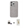 MARSİLYAN™- iPhone 14 Pro Max Kılıf Vadi Özel Seri - Siyah Mat Seramik Nano Ekran Koruyucu + Bilvis Titan Kamera Lens - GS