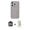 MARSİLYAN™- iPhone 14 Pro Max Kılıf Vadi Özel Seri - Siyah Mat Seramik Nano Ekran Koruyucu + PVD Metal Kamera Lens - TU