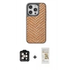MARSİLYAN™- iPhone 14 Pro Max Kılıf Vadi Özel Seri - Siyah Mat Seramik Nano Ekran Koruyucu + PVD Metal Kamera Lens - TU