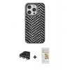 MARSİLYAN™- iPhone 14 Pro Max Kılıf Vadi Özel Seri - Siyah Mat Seramik Nano Ekran Koruyucu + Raze Metal Kamera Lens - GS