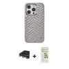 MARSİLYAN™- iPhone 14 Pro Max Kılıf Vadi Özel Seri - Siyah Mat Seramik Nano Ekran Koruyucu + Raze Metal Kamera Lens - GS