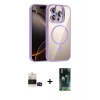 MARSİLYAN™- iPhone 14 Pro Max Kılıf Yadigar Asil Koleksiyonu - Şeffaf 360 Full Body Arka Koruyucu + Bilvis Titan Kamera Lens - SH