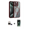 MARSİLYAN™- iPhone 14 Pro Max Kılıf Yadigar Asil Koleksiyonu - Şeffaf 360 Full Body Arka Koruyucu + Bilvis Titan Kamera Lens - SH