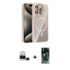 MARSİLYAN™- iPhone 14 Pro Max Kılıf Yadigar Asil Koleksiyonu - Şeffaf 360 Full Body Arka Koruyucu + Bilvis Titan Kamera Lens - SH