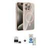 MARSİLYAN™- iPhone 14 Pro Max Kılıf Yadigar Asil Koleksiyonu - Şeffaf Royal Nano Ekran Koruyucu + Bilvis Titan Kamera Lens - GD