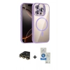 MARSİLYAN™- iPhone 14 Pro Max Kılıf Yadigar Asil Koleksiyonu - Şeffaf Royal Nano Ekran Koruyucu + Raze Metal Kamera Lens - GD