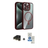 MARSİLYAN™- iPhone 14 Pro Max Kılıf Yadigar Asil Koleksiyonu - Şeffaf Royal Nano Ekran Koruyucu + Raze Metal Kamera Lens - GD