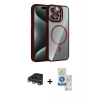 MARSİLYAN™- iPhone 14 Pro Max Kılıf Yadigar Asil Koleksiyonu - Şeffaf Royal Nano Ekran Koruyucu + Raze Metal Kamera Lens - GS