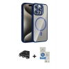MARSİLYAN™- iPhone 14 Pro Max Kılıf Yadigar Asil Koleksiyonu - Şeffaf Royal Nano Ekran Koruyucu + Raze Metal Kamera Lens - GS