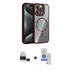MARSİLYAN™- iPhone 14 Pro Max Kılıf Yadigar Asil Koleksiyonu - Şeffaf Royal Nano Ekran Koruyucu + Bilvis Titan Kamera Lens - SH