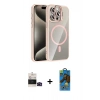 MARSİLYAN™- iPhone 14 Pro Max Kılıf Yadigar Asil Koleksiyonu - Siyah 18D Cam Ekran Koruyucu + Bilvis Titan Kamera Lens - SH
